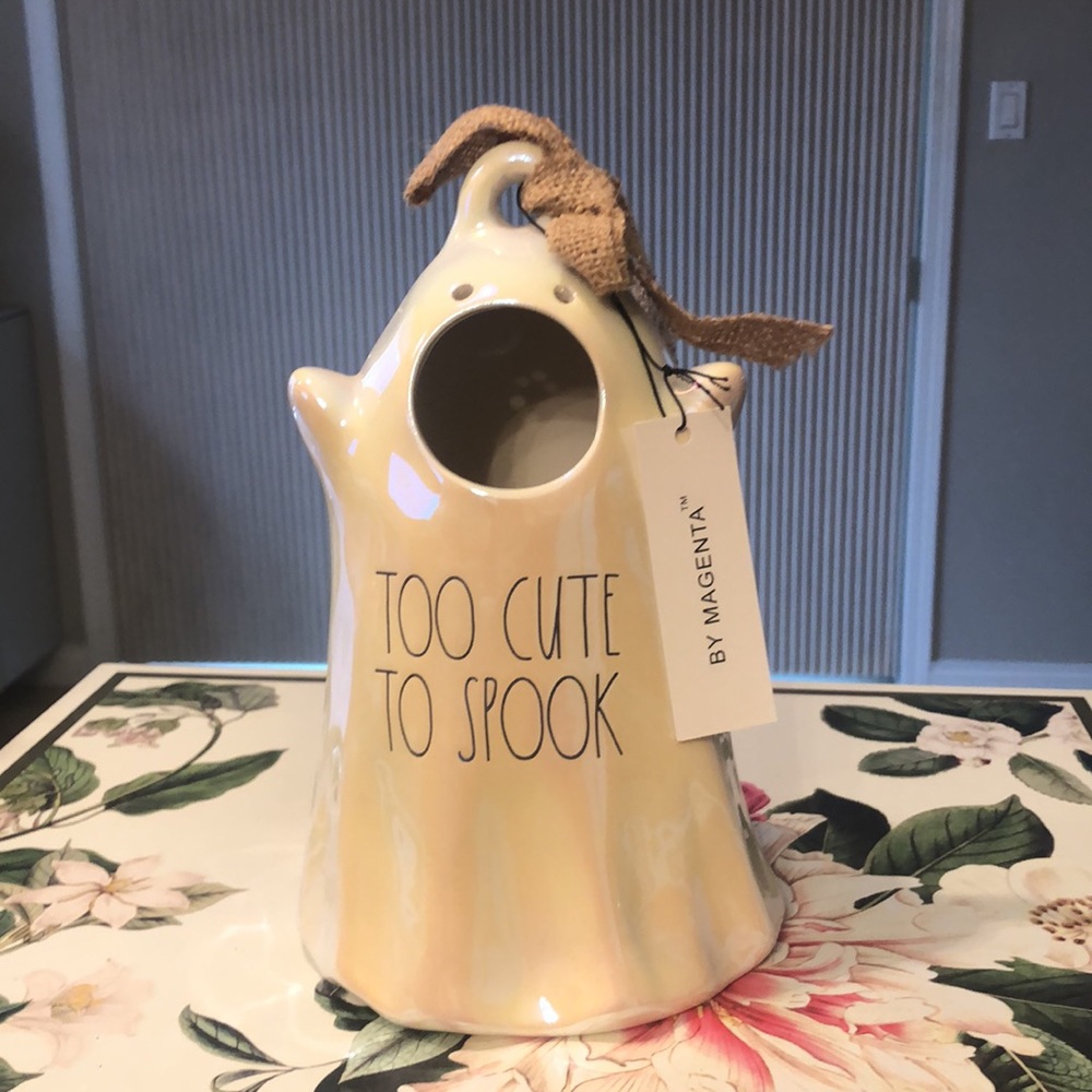 COPY - COPY - New Rae Dunn Halloween Too Cute to Spook Birdhouse